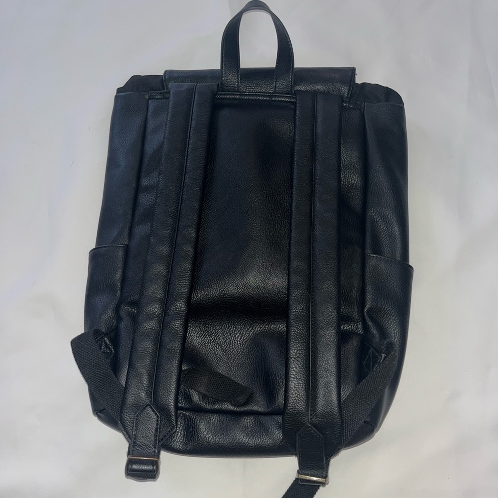 Universal Thread Black Leather Backpack - image 2